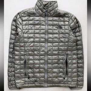 The North Face Men’s Thermoball Puffer Jacket L Medium Gray Green Fall 2013 TNF